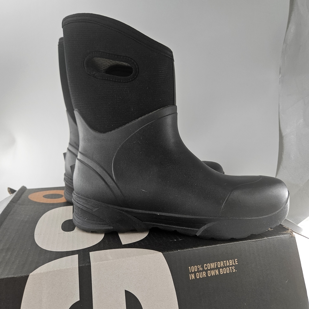 New NIB Mens Bogs Bozeman Mid Black Waterproof Winter Boots Size 12 M - Picture 5 of 6